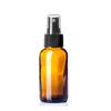 1 oz Glass Bottle w/Black Fine Mist Top (48 Bottles, Amber) view 2