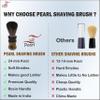 Pearl ShavingSynthetic Badger Shaving Brush- Resin Handle | Immitation Badger Hair | Classic Luxury & Elegant Shaving brush | 24mm Knot Size | Wet Shaving Accessory for Men | Father's day Gift view 2