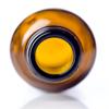 1 oz Glass Bottle w/Black Fine Mist Top (360 Bottles, Amber) view 3