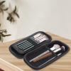 FOMIYES Makeup Brush Storage Bag Makeup Brush Organizer Bag Folding Organizer Cosmetic Zipper Pencil Travel Holder Eva Miss Make up view 2