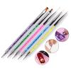 Face Steamer for Facial Deep Cleaning Home Brush Nail Nail And Design Nail Liner Nail Salon Dotting Tools5 Including Nail For Acrylic Pens Kit PCS Double-Ended Arts Makeup Spray view 2