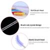 Eyelash Brush, YITOU Disposable Makeup Brushes Mascara Brushes Eye Lashes Brush Crystal Wands Applicator Kits for Eyelash Eyebrow Extensions, Spoolie Tool, Bristles view 4