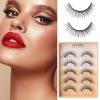 30 Lashes for 20 Thick False Eyelashes Soft Reusable Eyelashes Diy Eyelash Extension Cluster Adhesive C Curling Natural Single Eyelashes Thin False Effortless Curls Overnight view 2