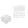 FOMIYES 2pcs Transparent Makeup Sponge Storage Boxes Lid Multi-grid Organizer for Cotton Pads and Cosmetics Sponges Holders for Tidy Spaces view 1