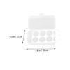 FOMIYES 2pcs Transparent Makeup Sponge Storage Boxes Lid Multi-grid Organizer for Cotton Pads and Cosmetics Sponges Holders for Tidy Spaces view 2