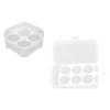 FOMIYES 2pcs Transparent Makeup Sponge Storage Boxes Lid Multi-grid Organizer for Cotton Pads and Cosmetics Sponges Holders for Tidy Spaces view 4