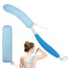 Leetye Mei Long Handled Shower Brush, Non-Slip Long Handle Bath Brush, Back Body Brush Gentle Exfoliating and Lather Well Deep Cleansing Long-Lasting for Body view 1