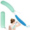 Leetye Mei Long Handled Shower Brush, Non-Slip Long Handle Bath Brush, Back Body Brush Gentle Exfoliating and Lather Well Deep Cleansing Long-Lasting for Body view 1