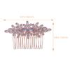 Beaupretty Wedding Hair Comb Rhinestone Accents Elegant Side Comb for Brides and Girls for Engagements Parties and Special Occasions Hs- view 2