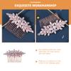 Beaupretty Wedding Hair Comb Rhinestone Accents Elegant Side Comb for Brides and Girls for Engagements Parties and Special Occasions Hs- view 3