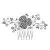 Beaupretty Wedding Hair Comb Rhinestone and Pearl Accents Elegant Floral Bridal Hair Piece for Brides and Bridesmaids for Weddings and Special Occasions view 1