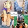 16 Bags Hair Braiding String Hair Tie Cord Colourful Polyester Organza Yarn Hair Tinsel Extensions Dreadlocks Hair String for Braided Women Girls Hair Jewelry Making view 2