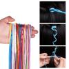 16 Bags Hair Braiding String Hair Tie Cord Colourful Polyester Organza Yarn Hair Tinsel Extensions Dreadlocks Hair String for Braided Women Girls Hair Jewelry Making view 3