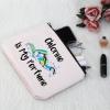 G2TUP Swimming Gift Chlorine Is My Perfume Makeup Bag Swimmer Cosmetic Bag Swim Lover Gift Swimming Team Gift Swimming Coach Zipper Travel Pouch (Chlorine Is My Perfume White Bag) view 4