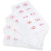 Cosics Press On Nail Storage Box, 3PCS 10-Grid Acrylic Nail Tip Organizer Box, 10 Spaces Empty Clear Plastic Numeral Vitamins Pill Box, Nail Case Container for Crystal Jewelry Nail Art Accessories view 1
