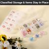 Cosics Press On Nail Storage Box, 3PCS 10-Grid Acrylic Nail Tip Organizer Box, 10 Spaces Empty Clear Plastic Numeral Vitamins Pill Box, Nail Case Container for Crystal Jewelry Nail Art Accessories view 4