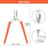 CGBE Cuticle Trimmer, 3/4 Jaw Extremely Sharp Cuticle Nippers, Professional Nail Cuticle Trimmer Tools, Non-slip Silicone Handle Cuticle Clipper for Nail Care Pedicure Manicure Nail (Orange) view 3