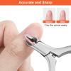 CGBE Cuticle Trimmer, 3/4 Jaw Extremely Sharp Cuticle Nippers, Professional Nail Cuticle Trimmer Tools, Non-slip Silicone Handle Cuticle Clipper for Nail Care Pedicure Manicure Nail (Orange) view 4