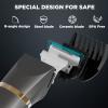 Body Hair Trimmer for Women Electric Body Shaver for Back Chest Armpit Legs Pubic Hair, USB Rechargeable, Replaceable Snap-in Ceramic Blades, IP7X Waterproof for Wet and Dry Use,Gray&Gold view 3