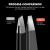 Eyebrow Tweezers for Women ZERNBER Best Precision Tweezers for Men Chin Hair Professional Tweezer for Facial Hair Remover view 3