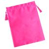 1 Piece Satin Bag 15.5x11.5 Inch Wig Bag Storage with Drawstring Hair Packaging Favor Gift Bag for Bundles Hair Extensions & Tools (Rose red-Blank) view 3