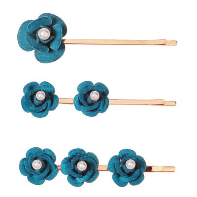 Beaupretty 3pcs Rose Hair Clips Elegant Floral Hair Accessories for Brides Suitable for Weddings Parties and Daily Wear Vintage Style Barrettes