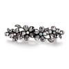 EVER FAITH Women's Austrian Crystal Barrette Clip, Art Deco Plum Blossom Flower Teardrop Hair Clasps Accessorie Black Black-Tone view 4