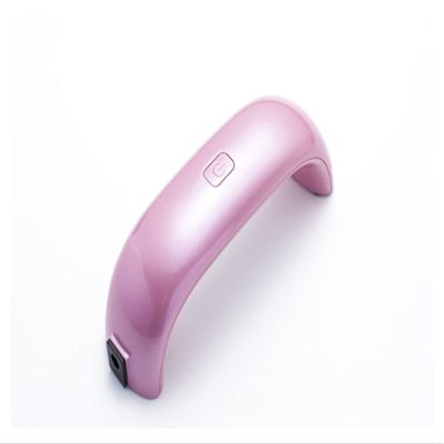9W Mini Nail Dryer USB LED UV Lamp For Curing Nail Dryer Gel Polish Dryer Lamp Led Rainbow Nail Lamp For Nail Art Manicure Tools (Color : Champagne)