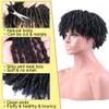 6 Inch Dreadlock Hair Toppers Wig with Clips in, Faux Locs Braided Hair Half Wigs, Synthetic Short Dreadlocks Toupee Wigs, Afro Wigs for Black Women and Man (1B# Natural Black) view 3