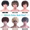 6 Inch Dreadlock Hair Toppers Wig with Clips in, Faux Locs Braided Hair Half Wigs, Synthetic Short Dreadlocks Toupee Wigs, Afro Wigs for Black Women and Man (1B# Natural Black) view 4