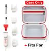 Case Compatible with Wahl Professional Peanut Hair and Beard Clipper Trimmer #8655 8685 8663 8331 08655-3901. Hair Clipper Organizer Holder for Attachment Comb,Oil,Blade Guard (Box Only)-White view 2