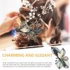Beaupretty Butterflies Bowknot Hair Barrette Sparkly Metal Clip for Women Elegant Hair Accessory for Parties Weddings and Daily Wear Charming Occasions view 2