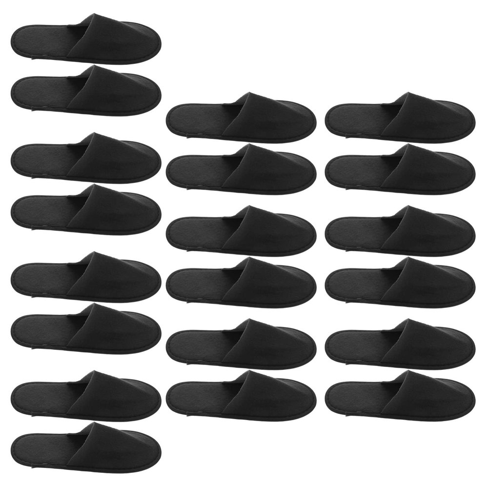 20 Pairs Disposable Slippers for Guests Spa Slippers Hotel Guest for Shoeless Home Non- House Closed Toe for Adult Men and Women