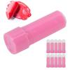 10pcs Lipstick Tube 9mm Refillable Cute DIY Empty Lip Balm Container Mini Lipstick Empty Tube Round Lipstick Tube with Tight Lid Light Pink view 4