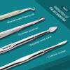 MR.GREEN Manicure Set 12 in 1 Multi-Function Nail Clippers Personal Care Tool Kits Stainless Steel Pedicure Sets with Leather Case Idea Gift (12Pcs Set) view 4
