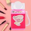 Simulation Mini Makeup Brush Cleaner Electric Make up Sponge Puff Cleaner Device Automatic Cosmetic Tool Children Toy Gift, Makeup Washing Machine Brush CleanersMakeup Brushes & Tools(Rose Red) view 3