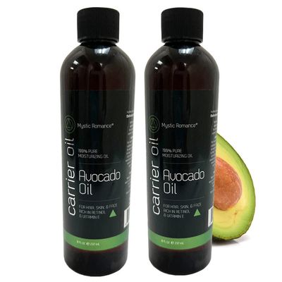 2 PC Avocado Oil Pure Natural Moisturizing Oil Vitamin E Retinol Hair Skin Face