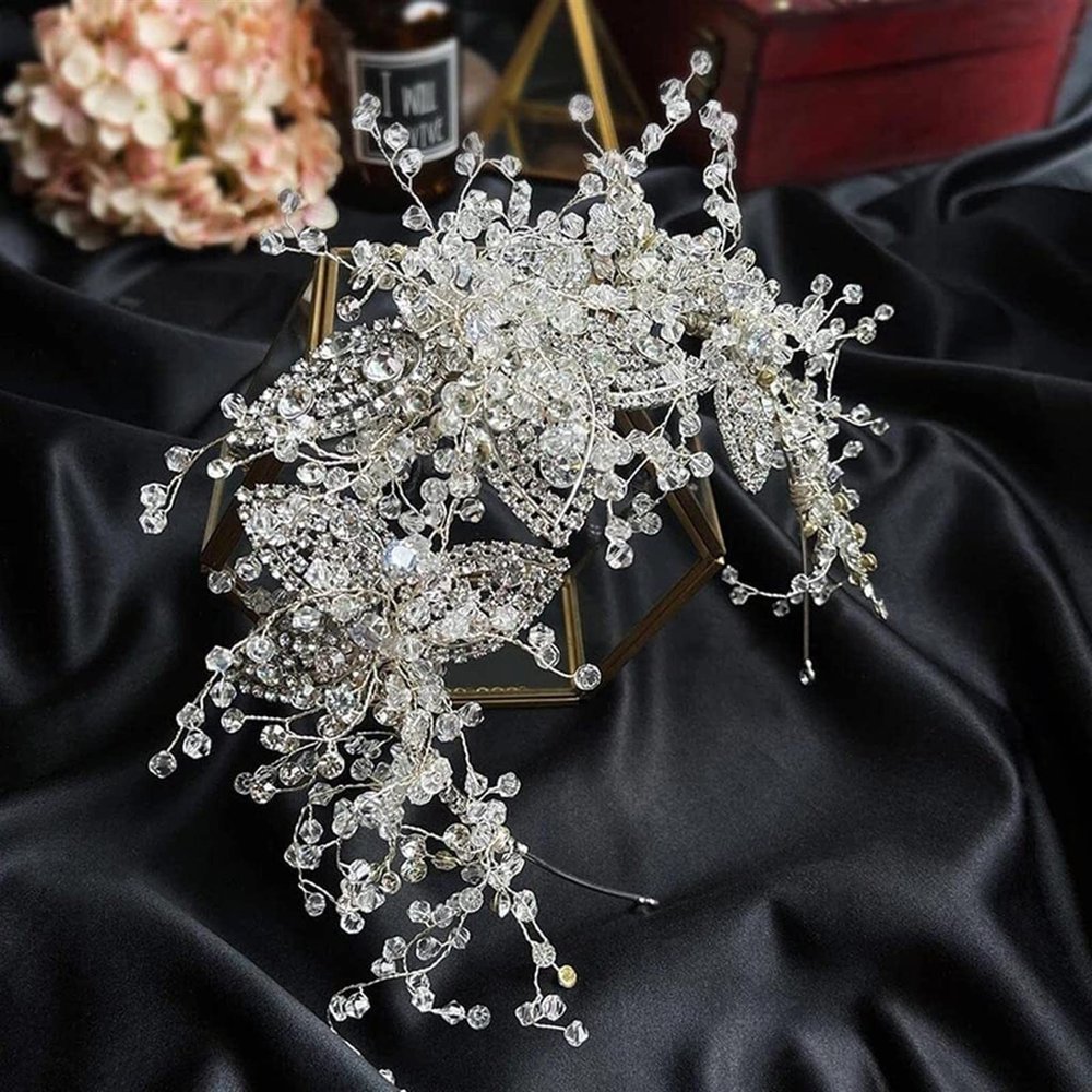 Bride Flash Crystal Tiara Sweet Hair Hoop Rhinestone Headbands Style Tiara Wedding Hair Accessories
