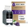 Terra Pure Infuse Lavender Mint Body Wash Bulk Set | Spa Collection | Hotel Amenities in Pump Bottle | 10.14 oz (Case of 12) view 1