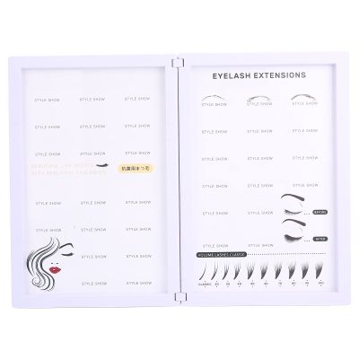 Eyelash Storage Case, Eyelash Display Book Lash Organizer Eyelash Case Makeup Eyelash Display Board Empty Eyelashes Storage Box Eyelashes Sample Catalog Display Card for Women