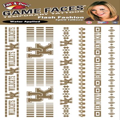 Fan-A-Peel Kentucky Water Based Temporary Tattoos - Hypoallergenic Peel and Stick Waterproof Temporary Tattoos - Officially Licensed