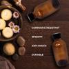 12 Pack (2 oz) 60ml Essential Oil Amber Glass Bottles - Round Boston Empty Refillable Amber Bottle for Many Liquids and Fragrances - CLANRIZA view 3