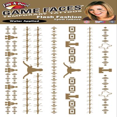 Fan-A-Peel Texas Water Based Temporary Tattoos - Hypoallergenic Peel and Stick Waterproof Temporary Tattoos - Officially Licensed