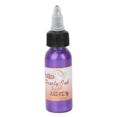 Water Based Innovative DIY Temporary Body Paint Makeup for Festival Stage Party 30ml(Pearl purple)