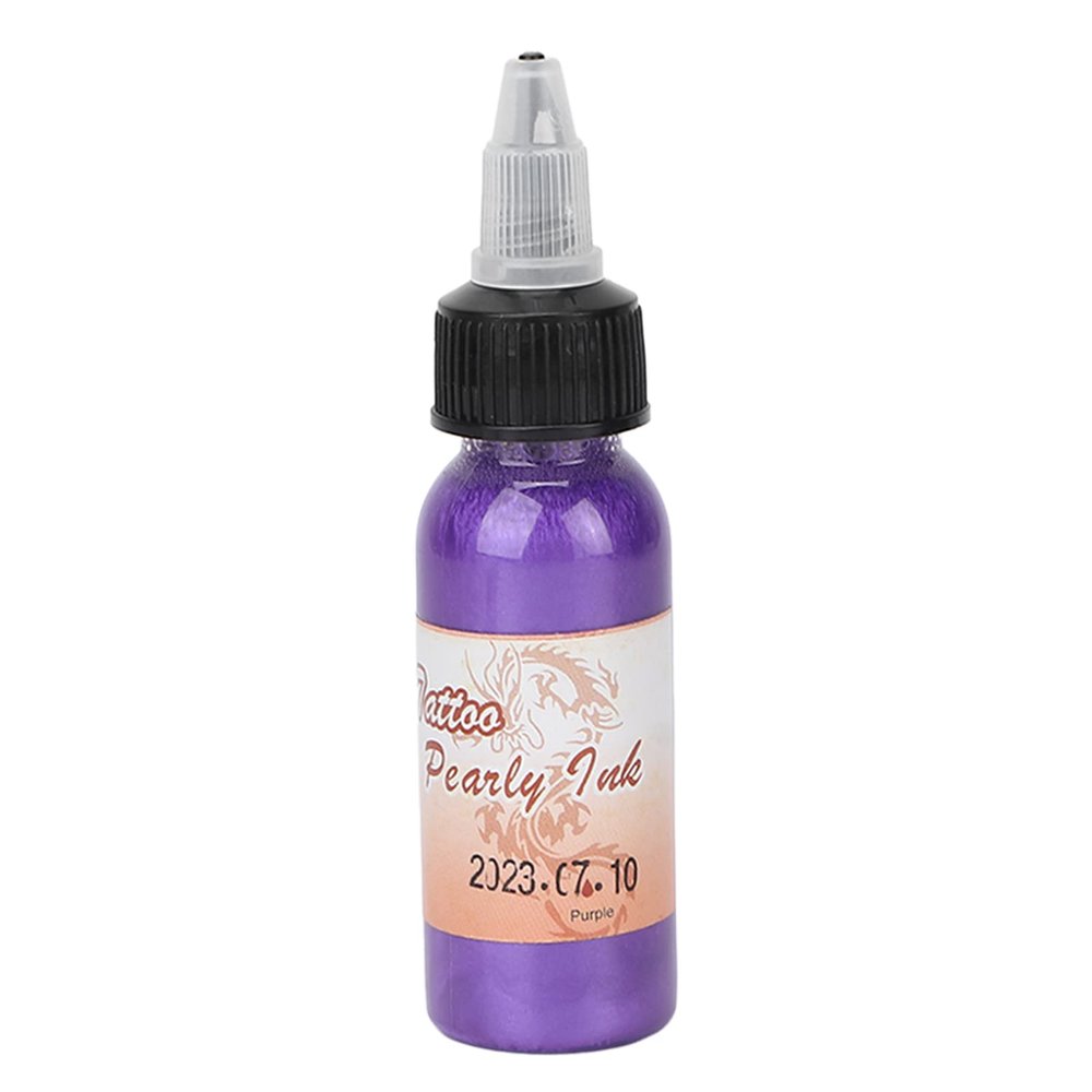 Water Based Innovative DIY Temporary Body Paint Makeup for Festival Stage Party 30ml(Pearl purple)