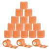 VideoPUP 18PCS Tattoo Grip Cover Wrap,Phosphor Orange Disposable Cohesive Tattoo Grip Cover Elastic Bandage Handle Grip Tube for Tattoo Machine Tattoo Grip Accessories view 1