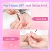 heemeei Acrylic Nail Brush Size 8, 100% Pure Kolinsky Nail Art Brush, Sturdy Handle Acrylic Powder Design Tools for Professional Manicure DIY Home Salon (8#) view 4