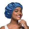 Alnorm Satin Bonnet for Women Hair Wrap for Sleeping Dark Blue view 3
