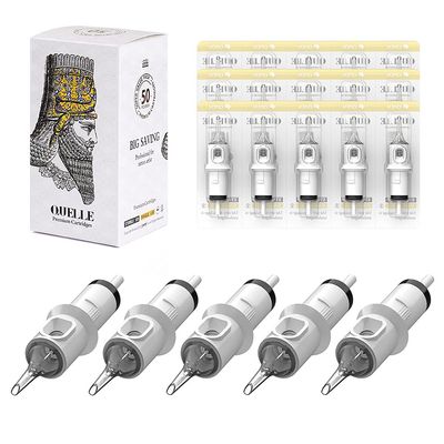 HAWINK 1RL Tattoo Needles Cartridge #10 Bugpin 3 Round Liner X-Taper 50PCS with Membrane Professional Disposable EN05S-50-1001RL