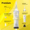 HAWINK 1RL Tattoo Needles Cartridge #10 Bugpin 3 Round Liner X-Taper 50PCS with Membrane Professional Disposable EN05S-50-1001RL view 3